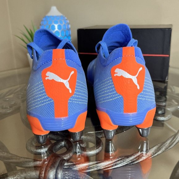 Puma AVANT PRO RUGBY BOOTS/CLEATS Puma Blue/Orange (10614 03) Mens Size 7 New! - Picture 6 of 11